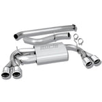 Borla 140312 T-304 stainless steel cat-back exhaust with quad polished tips for 2008-2014 Subaru WRX STI.
