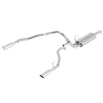 Borla stainless steel cat-back exhaust system including mufflers and piping for 2009-2023 Dodge Ram 1500