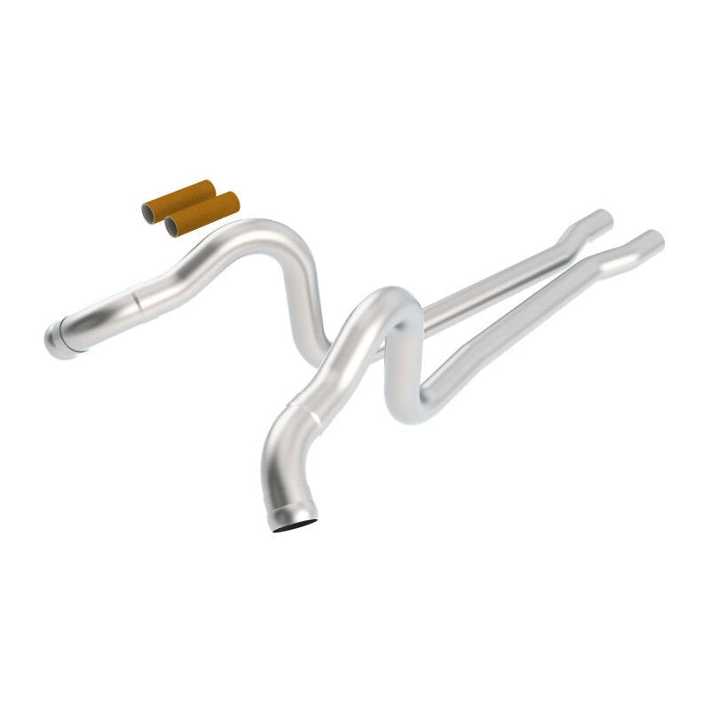 Borla 60521 T-304 stainless steel 2.75-inch over-axle mid-pipes for 2011-2014 Ford Mustang GT and GT500.