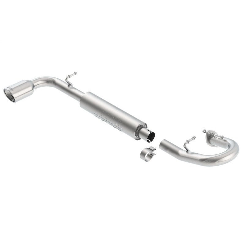 Borla 11813 stainless steel rear section axle-back exhaust with polished tip for 2011-2016 Scion tC.