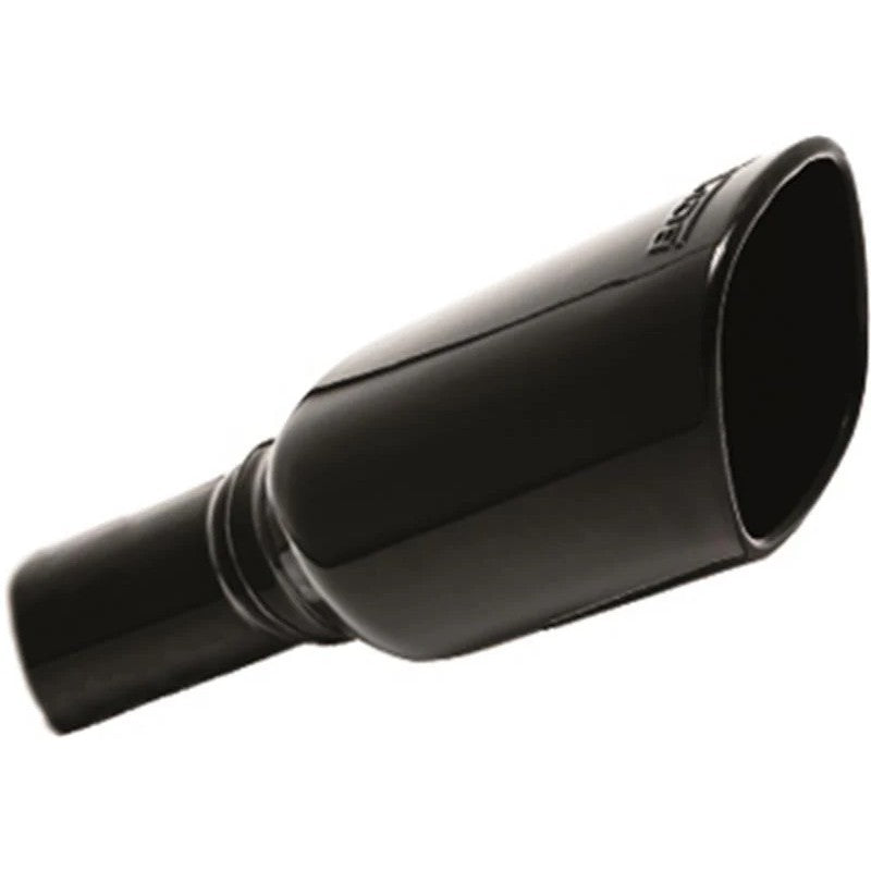 Borla mirror-polished black chrome T-304 stainless steel exhaust tip with 3.5-inch outlet for Jeep Wrangler.