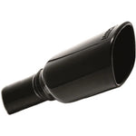 Borla mirror-polished black chrome T-304 stainless steel exhaust tip with 3.5-inch outlet for Jeep Wrangler.