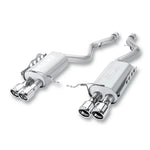 Borla S-Type axle-back exhaust system with T-304 stainless steel tubing and polished oval tip for 2012-2015 Honda Civic.