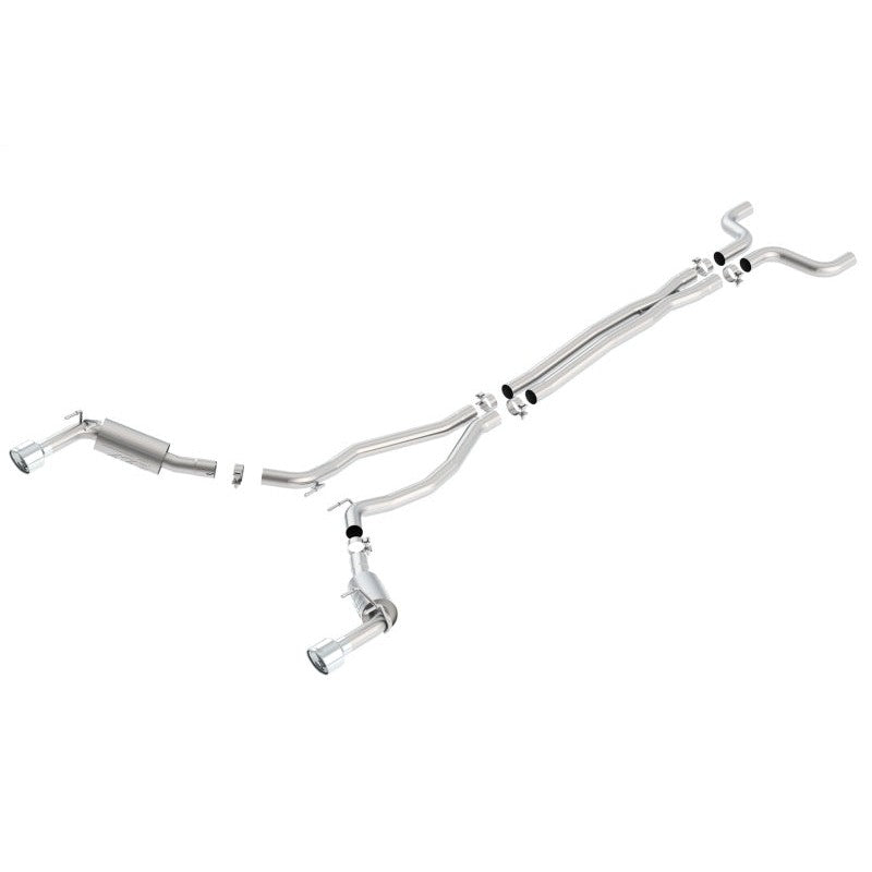 Borla ATAK Cat-Back Exhaust system 140532 with single split rear exit for 2014-2015 Chevrolet Camaro 6.2L
