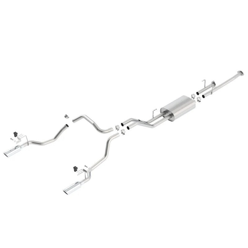 Borla Touring True Dual Cat-Back exhaust system for 2014-2021 Toyota Tundra with 4-inch chrome tips