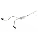 Borla ATAK cat-back exhaust system for 2014-2018 Silverado and Sierra 1500 with a 4-inch black chrome exhaust tip.