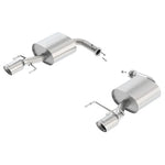Borla Touring Series rear section axle-back exhaust with dual polished oval tips for 2014-2017 Toyota Camry.