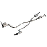 Borla S-Type Cat-Back exhaust system with 2.25 inch T-304 stainless steel piping and X-pipe for Jeep Grand Cherokee 3.6L.