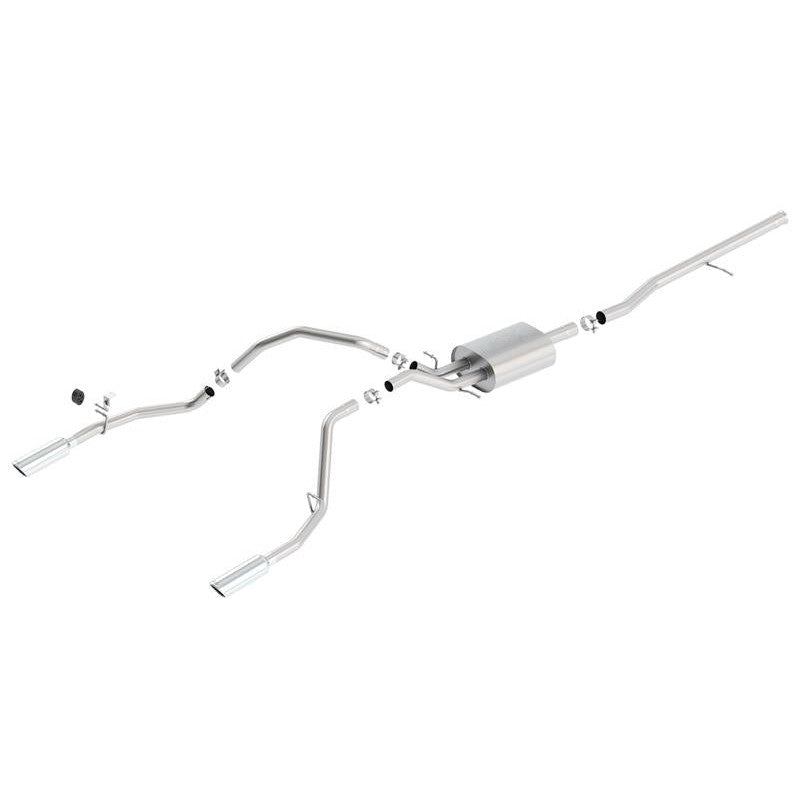 Borla ATAK series cat-back exhaust system for 2014-2018 Chevrolet Silverado and GMC Sierra 1500 5.3L
