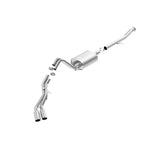 Borla S-Type Cat-Back Exhaust System with bright chrome split side exit tips for 2015-2020 Escalade ESV and Yukon XL.