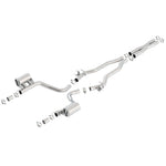 Borla 140648 ATAK Series cat-back exhaust system with 3-inch stainless steel piping and Merge X-pipe