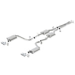 Borla 140627 S-Type Cat-Back exhaust system with T-304 stainless piping and dual rectangle polished tips.