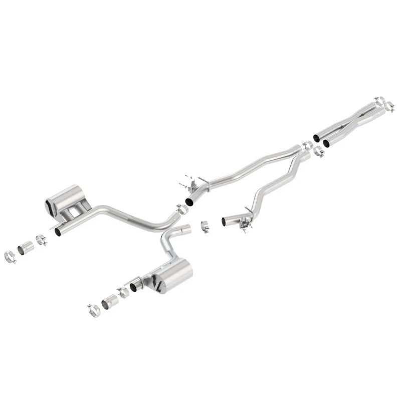Borla ATAK 2.75 inch T-304 stainless steel cat-back exhaust system for 2015-2023 Dodge Challenger 6.4L