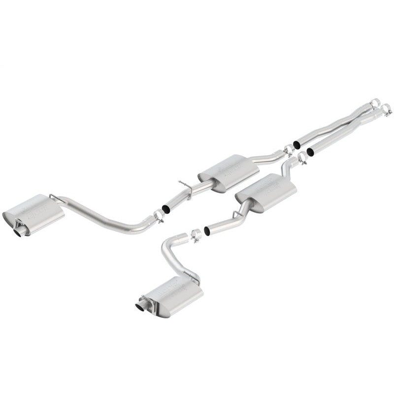 Borla 140637 ATAK cat-back exhaust with Merge X-pipe for 2015-2022 Dodge Charger and Chrysler 300 5.7L without tips.