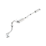 Borla Touring Series stainless steel cat-back exhaust system with side exit for 2015-2020 Ford F-150.