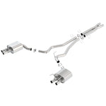 Borla 140684 ATAK stainless steel cat-back exhaust system with merge X-pipe and active valve actuators