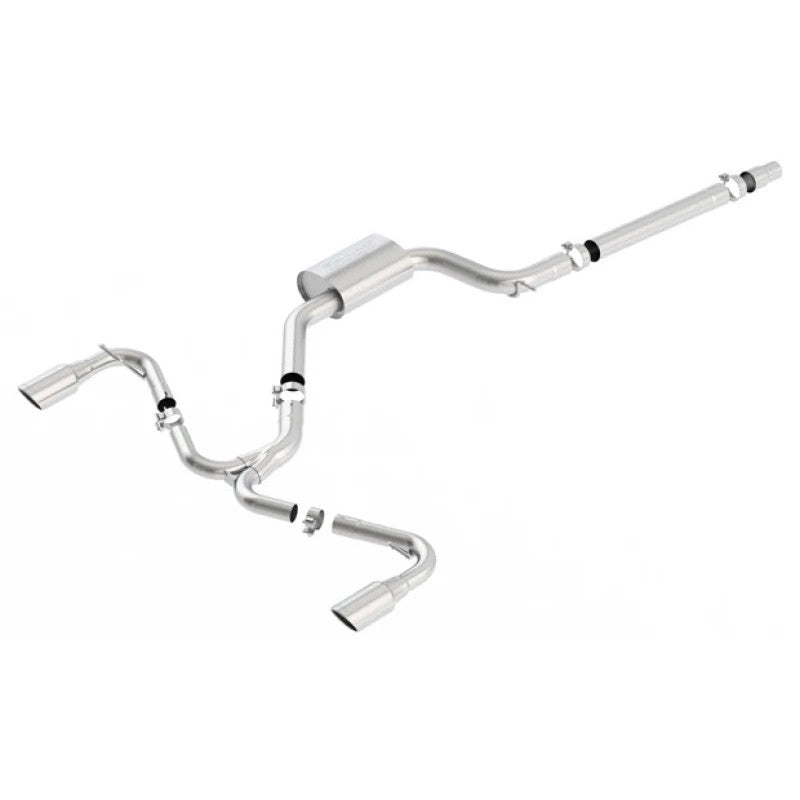 Borla S-Type stainless steel catback exhaust system with dual bright chrome tips for 2015-2017 VW GTI MK7