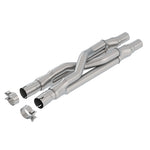 Borla SwitchFire T-304 stainless steel resonator delete X-pipe for 2015-2023 Ford Mustang GT.