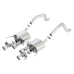 Borla ATAK Axle-Back Exhaust system with quad 4.25-inch polished stainless steel tips for 2015-2018 Corvette C7