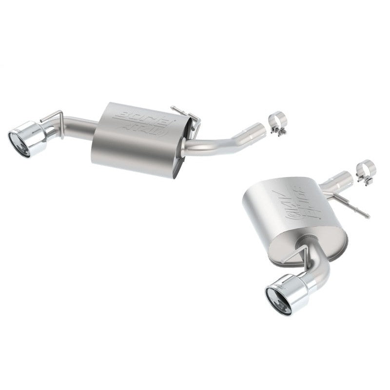 Borla ATAK axle-back exhaust system with 4.5-inch polished tips for 2016-2023 Chevrolet Camaro LT 3.6L.