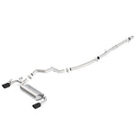 Borla ATAK cat-back exhaust system with black chrome tips for 2016-2018 Ford Focus RS