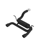 Borla ATAK axle-back exhaust system with black ceramic coating and dual 3.5-inch tips for 2.0L Jeep Wrangler JL.