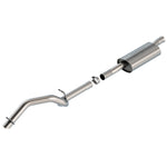 Borla 140822 Climber cat-back exhaust system with T-304 stainless steel piping and a high-clearance turn-down tip.