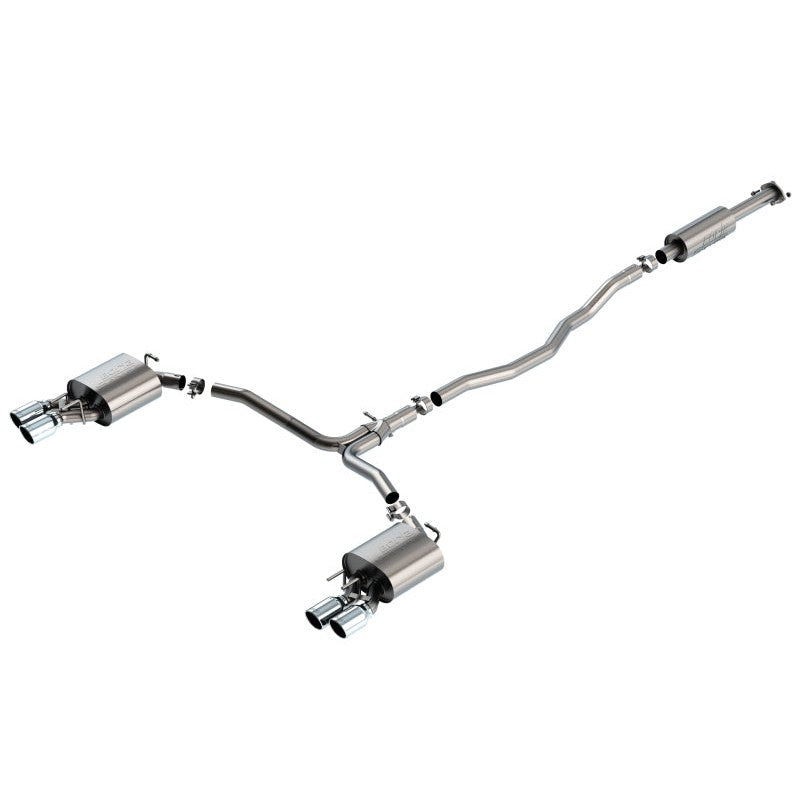 Borla S-Type cat-back exhaust system with T-304 stainless steel piping and bright chrome tips for Toyota Camry XSE