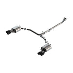Borla S-Type cat-back exhaust system with quad black chrome tips for 2018-2024 Toyota Camry XSE.