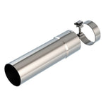 Borla 60706 T-304 stainless steel 12-inch wheelbase adapter pipe with 3.5-inch exhaust clamp.