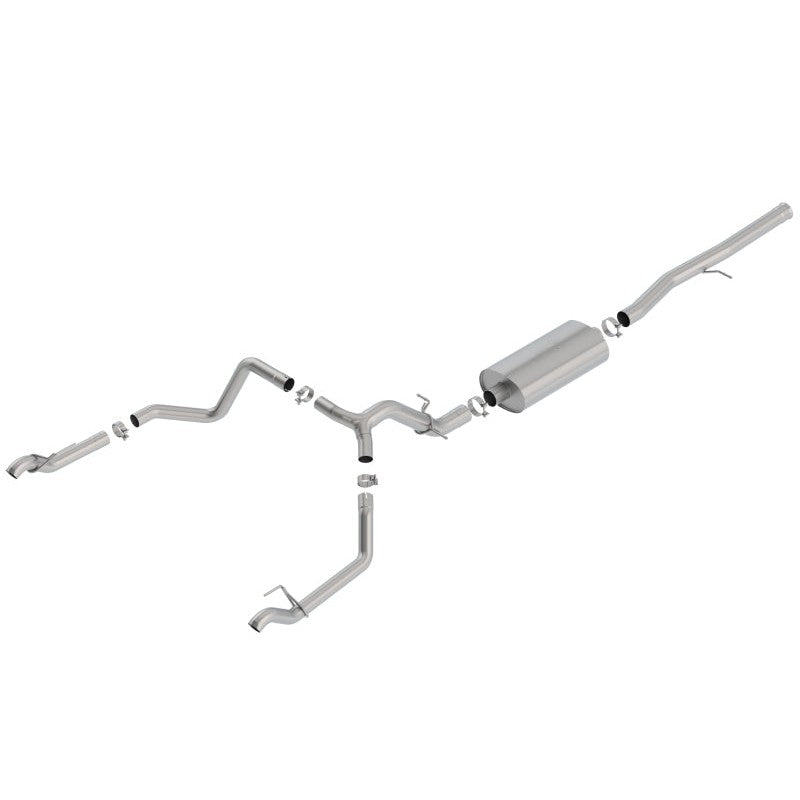 Borla 140771 Touring Series T-304 stainless steel cat-back exhaust for 2019-2023 Silverado and Sierra 1500 6.2L.