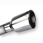 Borla 20236 mirror-polished T-304 stainless steel exhaust tip with 2.25 inch inlet and rolled angle cut outlet