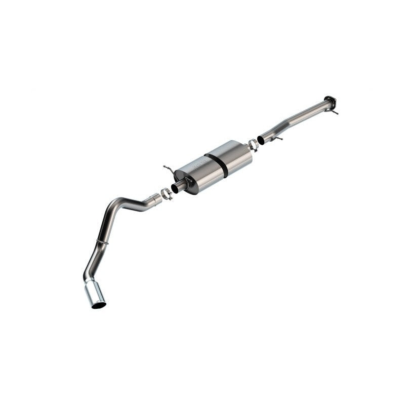 Borla S-Type T-304 stainless steel cat-back exhaust system with 5-inch bright chrome tip