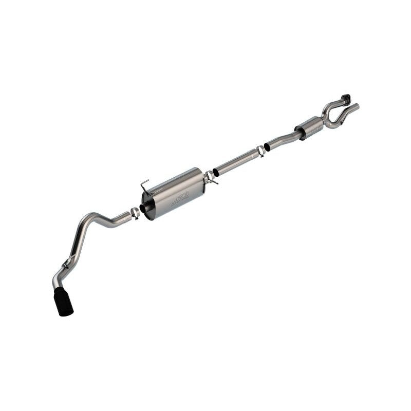 Borla S-Type Cat-Back Exhaust System with 5-inch black chrome tips for 2020-2025 Ford F-250/F-350 Super Duty trucks