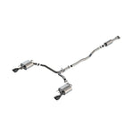 Borla S-Type Cat-Back exhaust system with dual 4.5-inch black chrome tips for 2020-2024 Toyota Camry TRD 3.5L.