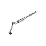 Borla S-Type T-304 stainless steel cat-back exhaust system with 4.5-inch black chrome tips for Ford Super Duty 7.3L.