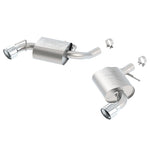 Borla 11923 ATAK rear section exhaust for 2016-2024 Camaro SS featuring 4.5-inch polished stainless steel tips.