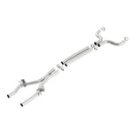 Borla T-304 stainless steel 2.75-inch X-pipe and mid-pipes with integrated AFM valves for Chevrolet Camaro SS