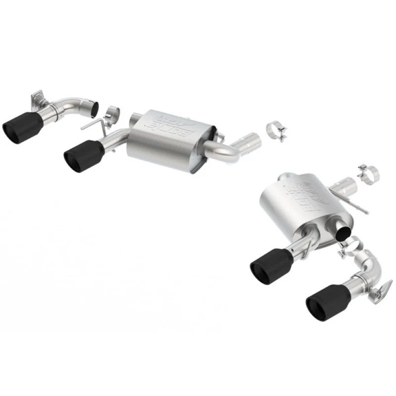 Borla ATAK axle-back exhaust system with ceramic black tips and integrated NPP valves for 2016-2024 Camaro SS