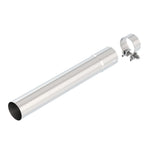 Borla T-304 stainless steel exhaust extension pipe and 2.5-inch clamp for 140.6-inch wheelbase Toyota Tacoma.