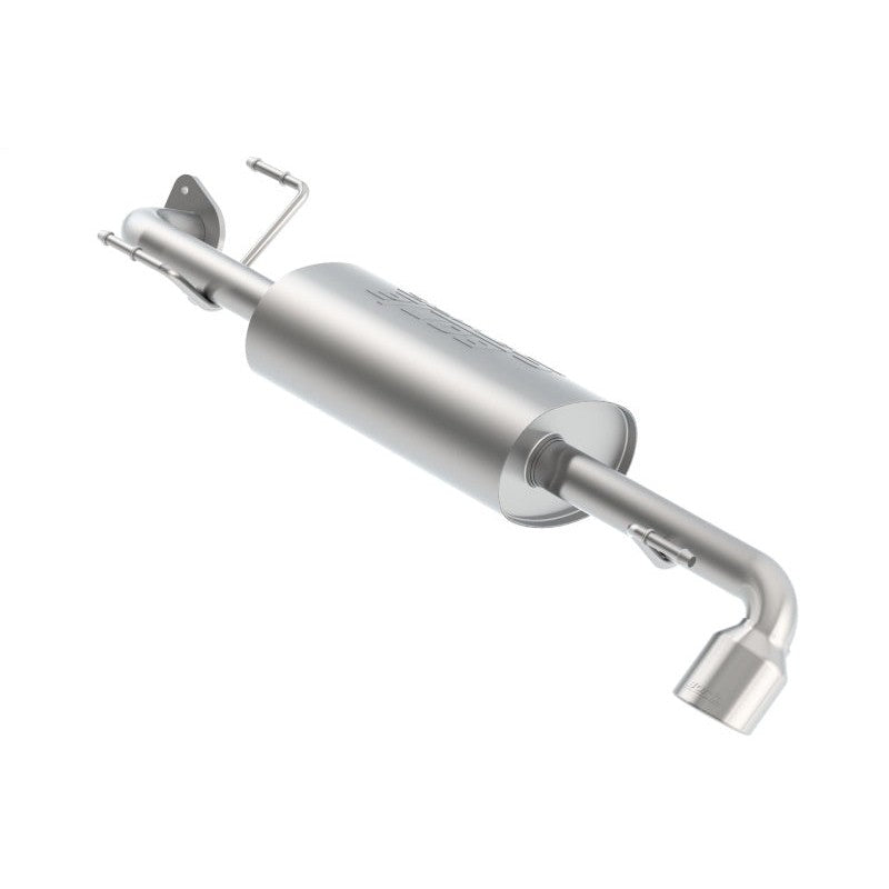 Borla S-Type rear section exhaust with T-304 stainless steel piping and a polished oval tip for 2017-2023 Subaru Impreza.