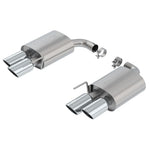 Borla S-Type Axle-Back exhaust 11953 for 2018-2023 Ford Mustang with dual polished T-304 stainless steel tips.