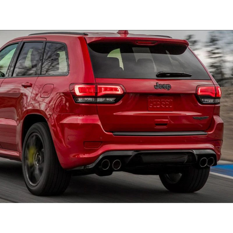 Borla 140756 ATAK cat-back exhaust system with 3-inch stainless steel piping and X-pipe for Jeep Trackhawk.