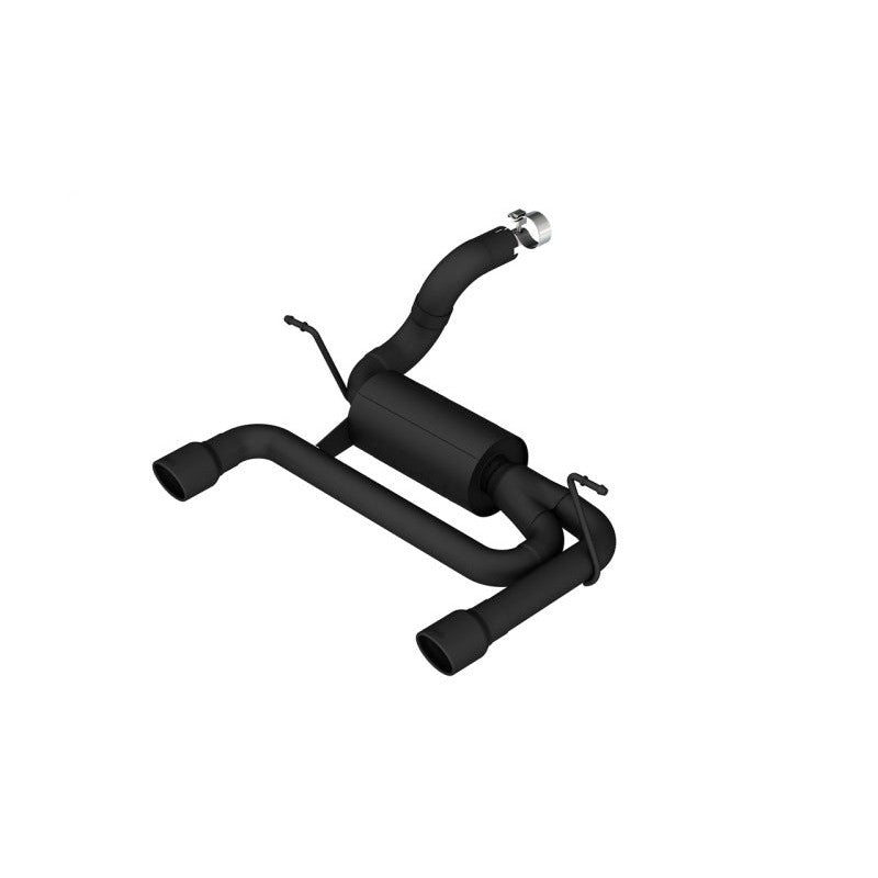 Borla ATAK axle-back exhaust system with ceramic black coating and 3.5-inch tips for 2018-2025 Jeep Wrangler JL