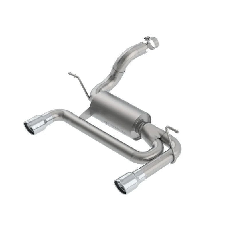 Borla S-Type Axle-Back exhaust system with 2.5-inch tubing and dual 3.5-inch polished stainless steel tips