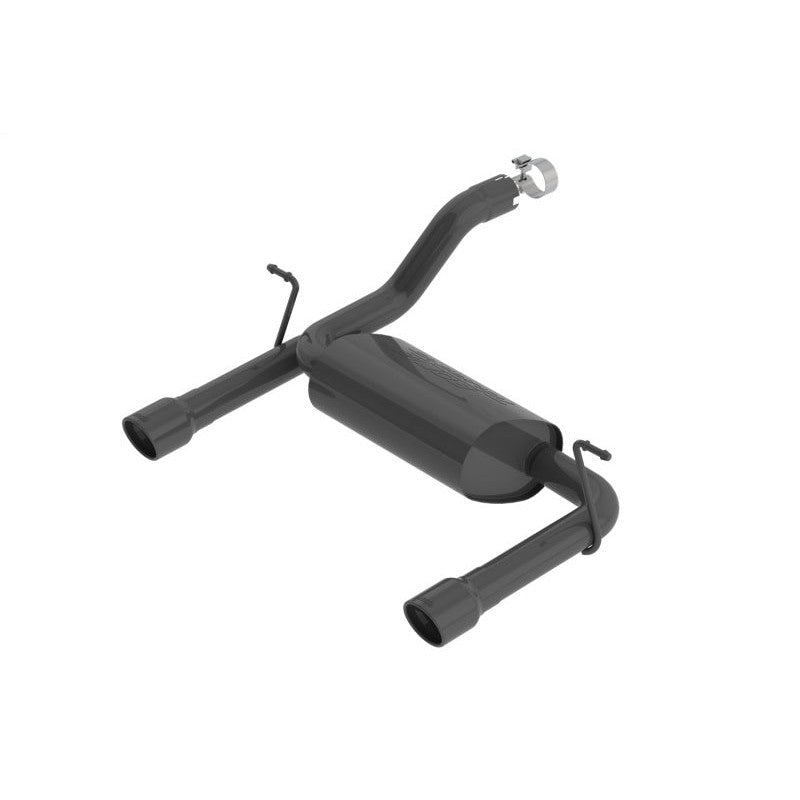 Borla Touring Series black coated axle-back exhaust with dual 3.5-inch tips for 2018-2025 Jeep Wrangler JL.