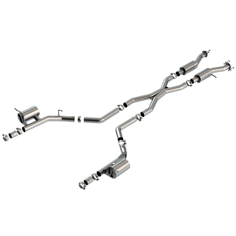 Borla ATAK 3-inch T-304 stainless steel cat-back exhaust system for 2021-2025 Dodge Durango SRT Hellcat