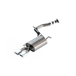 Borla S-Type Axle-Back exhaust system with 2.5 inch piping and dual rectangular polished stainless steel tips.