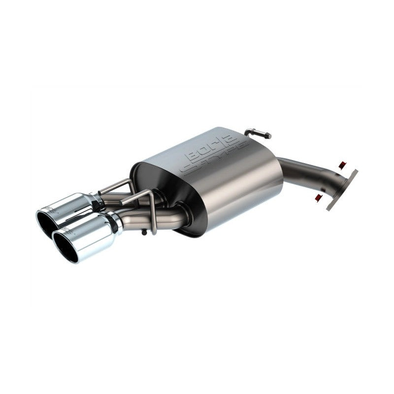 Borla S-Type axle-back exhaust system with dual 3.5-inch bright chrome T-304 stainless steel tips for 2025 Toyota Camry.