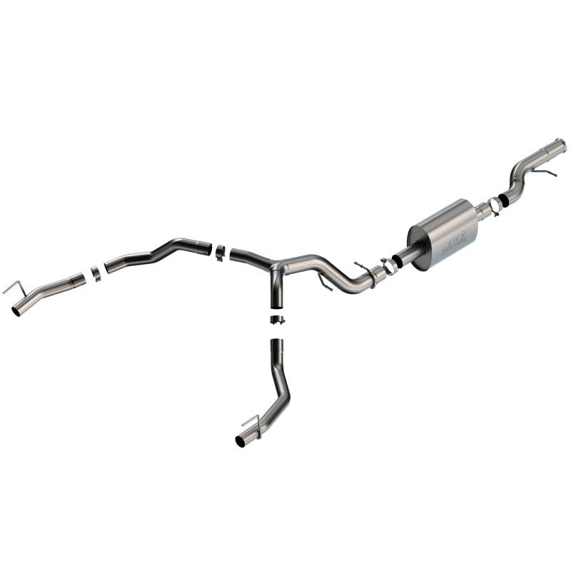 Borla S-Type T-304 stainless steel cat-back exhaust for 2021-2025 Cadillac Escalade 6.2L V8.